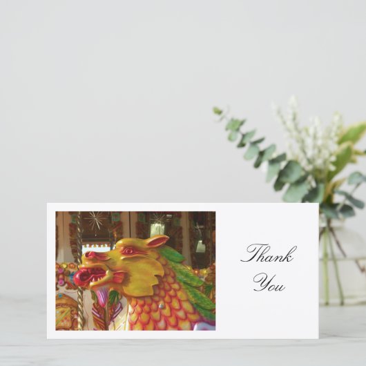Merry-go-round-Dragon - Danke (Stehend Vorderseite)