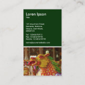 Merry-go-Round-Dragon - Dunkelgrün Visitenkarte (Rückseite)