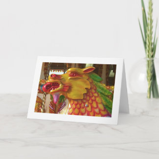 Merry-go-Round-Dragon - grenzt an Feiertagskarte