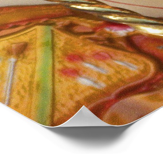 Merry-go-Round-Dragon Poster (Ecke)