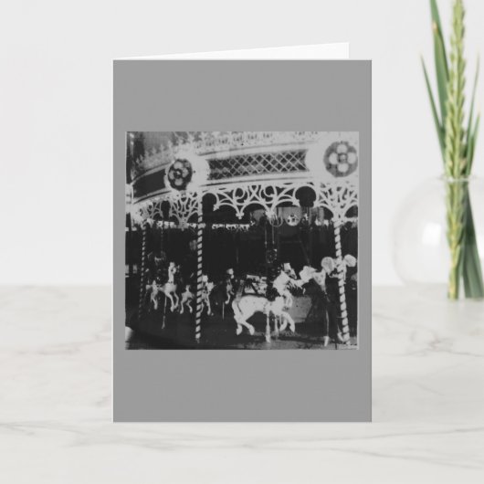 Merry Go Round Feiertagskarte (Vorderseite)