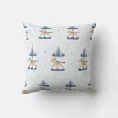 Merry Go Round For Kid & Nursery Baby Throw Pillow Kissen (Rückseite)