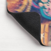 Merry Go Round Goat Mousepad (Ecke)