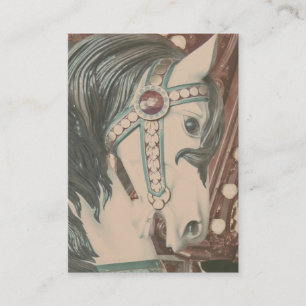 Merry-go-Round-Horse-Imitate Vintage Fotografie Visitenkarte