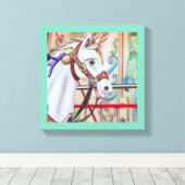 Merry-go-round Painted Horse Leinwand 16 in einer (Insitu (Holzboden))