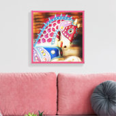 Merry-go-round-Pferd 8 Leinwanddruck (Insitu (Wohnzimmer))