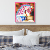 Merry-go-round-Pferd 8 Leinwanddruck (Insitu (Schlafzimmer))