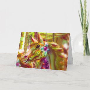 Merry-go-round-Pferd Feiertagskarte