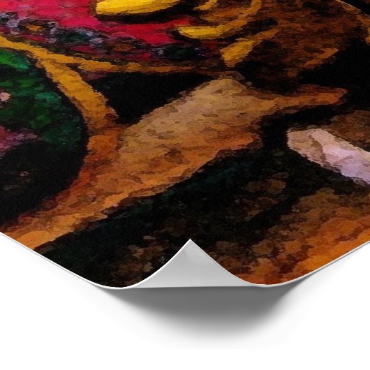 Merry-Go-Round-Pferd Poster (Ecke)