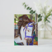 Merry-Go-Round-Pferd Postkarte (Stehend Vorderseite)