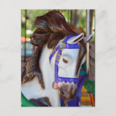 Merry-Go-Round-Pferd Postkarte (Vorderseite)