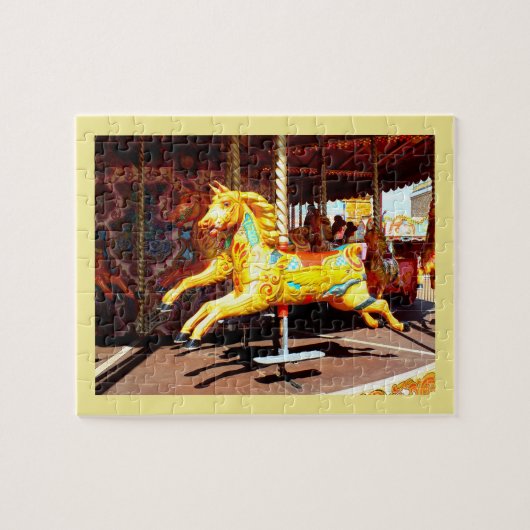 Merry-go-Round-Pferd Puzzle (Horizontal)