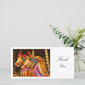 Merry-go-round Pferde - Danke (Stehend Vorderseite)