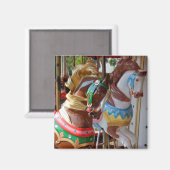 Merry-Go-Round-Pferde Magnet (Vorderseite/Rückseite)