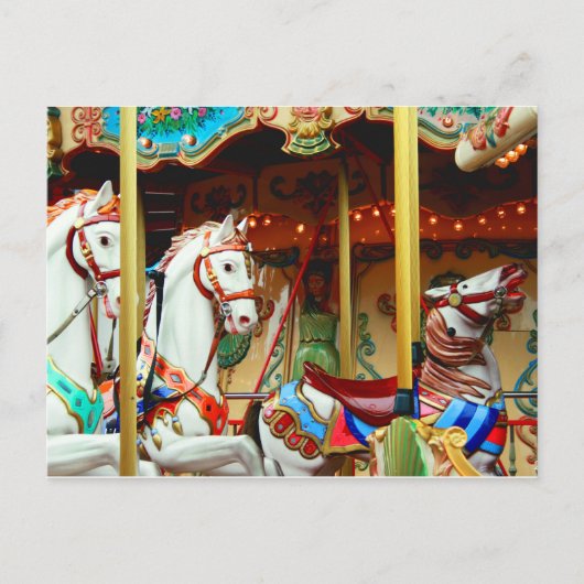 Merry Go Round Postcard Postkarte (Vorderseite)
