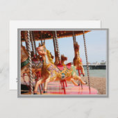 Merry-go-round Postkarte (Vorne/Hinten)