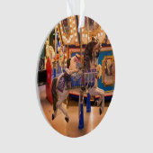 Merry Go Runde Acrylic Weihnachtsschmuck Ornament (Vorderseite)