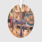 Merry Go Runde Acrylic Weihnachtsschmuck Ornament (Vorderseite)