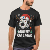 Merry Goalmas France - Funny Soccer Christmas T-Shirt (Vorderseite)