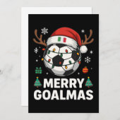 Merry Goalmas Italy - Funny Soccer Christmas Einladung (Vorne/Hinten)