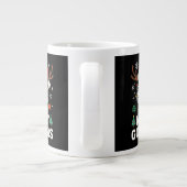 Merry Goalmas Italy - Funny Soccer Christmas Jumbo-Tasse (Rückseite)