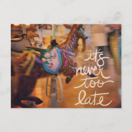 Merry Goat Es ist nie zu spät Feiertagspostkarte