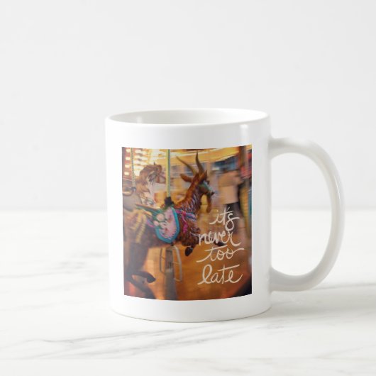 Merry Goat Es ist nie zu spät Kaffeetasse (Rechts)