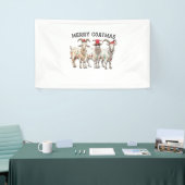 Merry Goatmas Tierziege Lover Frohe Weihnachten Banner (Messeveranstaltung)