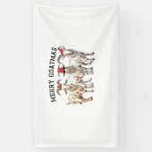 Merry Goatmas Tierziege Lover Frohe Weihnachten Banner (Vertikal)
