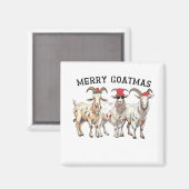 Merry Goatmas Tierziege Lover Frohe Weihnachten Magnet (Vorderseite/Rückseite)