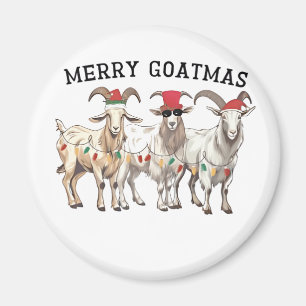 Merry Goatmas Tierziege Lover Frohe Weihnachten Magnet