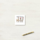 Merry Goatmas Tierziege Lover Frohe Weihnachten Post-it Klebezettel (Auf Schreibtisch)