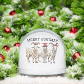 Merry Goatmas Tierziege Lover Frohe Weihnachten Schneekugeln (Weihnachten)