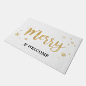 Merry (Gold) Fußmatte (Schrägansicht)