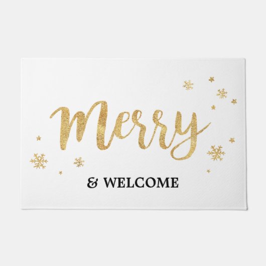 Merry (Gold) Fußmatte (Vorderseite)