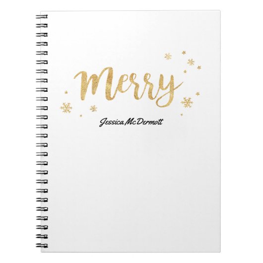 Merry (Gold) Notizblock (Vorderseite)