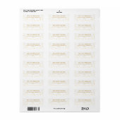 Merry Gold Tone Punkt Rücksendeadressen-Aufkleber (Vorne)