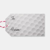 Merry Golfmas Golf Ball Design Geschenk Tag Geschenkanhänger (Rückseite Horizontal)