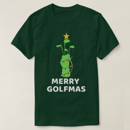 Merry Golfmas Golf Club Weihnachtsbaum Funny Golfi T-Shirt (Design vorne)