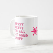 Merry Good Stuff Pink Tasse (Vorderseite Links)