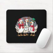 Merry Goose Funny Christmas Silly Humor Family Chr Mousepad (Mit Mouse)