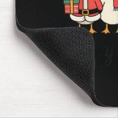 Merry Goose On The Loose Funny Christmas Silly Hum Mousepad (Ecke)