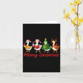 Merry Goosemas Albern Goose Funny Xmas Wo Karte (Gelbe Blume)