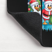 Merry Goosemas Christmas Cheer Festive Ducks Mousepad (Ecke)