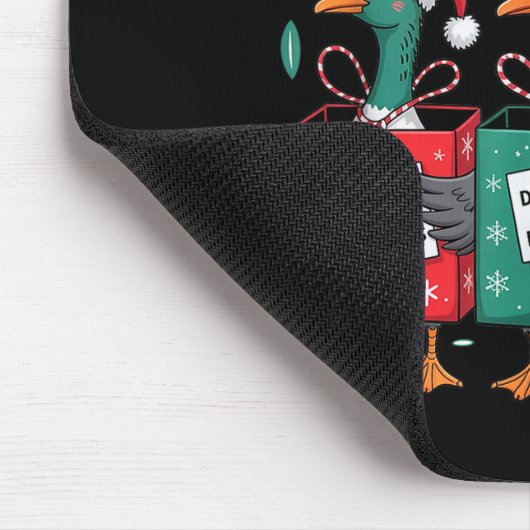 Merry Goosemas Christmas Xmas Holiday Present Wome Mousepad (Ecke)