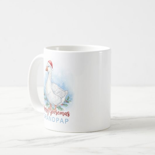 Merry Goosemas Personalized Mug Kaffeetasse (Vorderseite Links)