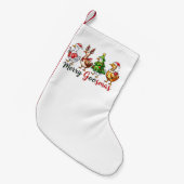 Merry Goosemas Weihnachtsgötchen Weihnachtsmannmüt Kleiner Weihnachtsstrumpf (Vorderansicht (hängend))