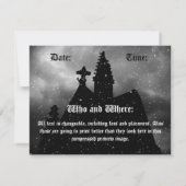 Merry Gothic Weihnachten-Party Einladungen (Rückseite)