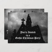 Merry Gothic Weihnachten-Party Einladungen (Vorne/Hinten)