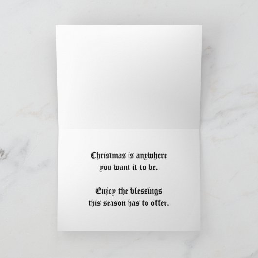 Merry Gothic Weihnachtskarte Feiertagskarte (Innenseite)